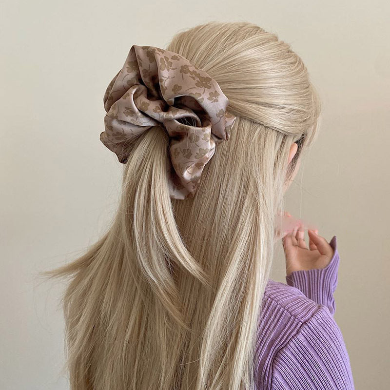 High-grade Graceful Satin Fluffy Internet Celebrity Hair Accessories